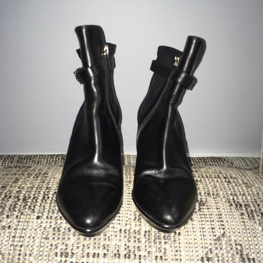 Aquatalia Vera Gomma Black Leather Boots
